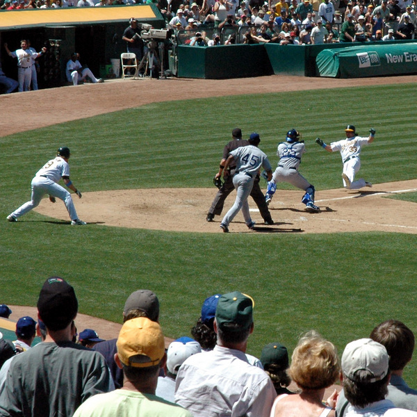 Swisher thrown out at plate