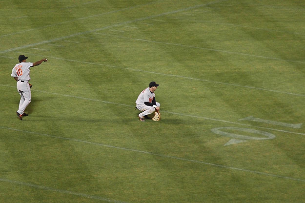 Baseball on a Football Field